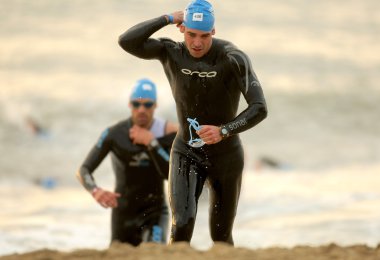 triathletes Yüzme doğum