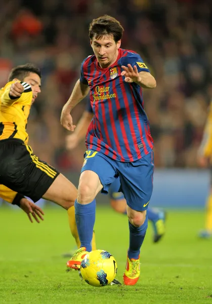 Leo messi i fc barcelona — Stockfoto