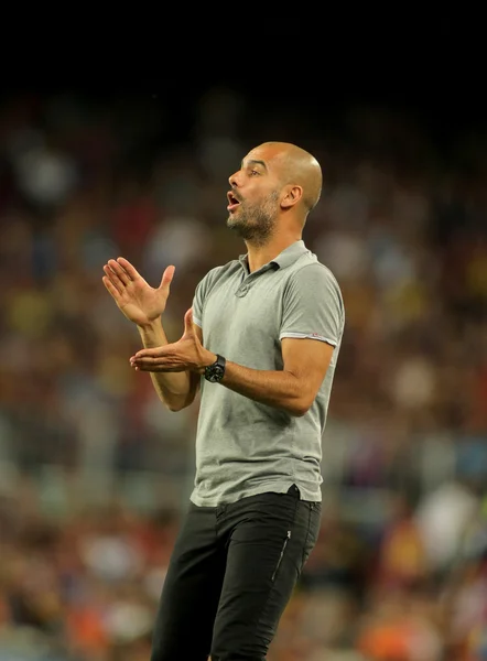 Entrenador del FC Barcelona Josep Guardiola — Foto de Stock