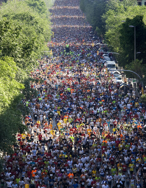 Runners on Cursa de El Corte Ingles