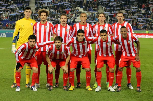 Atletico de Madrid team posing — Stock Photo, Image
