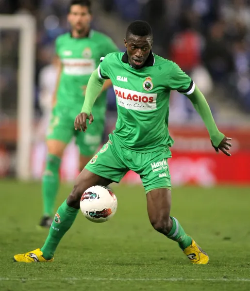 Papa Kouli diop Racing de santander — Zdjęcie stockowe