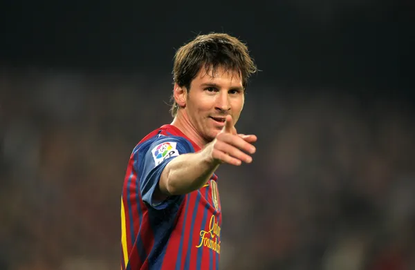 Leo messi vom FC Barcelona Stockbild