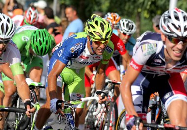 Liquigas Cannondale Italian cyclist Cristiano Salerno clipart
