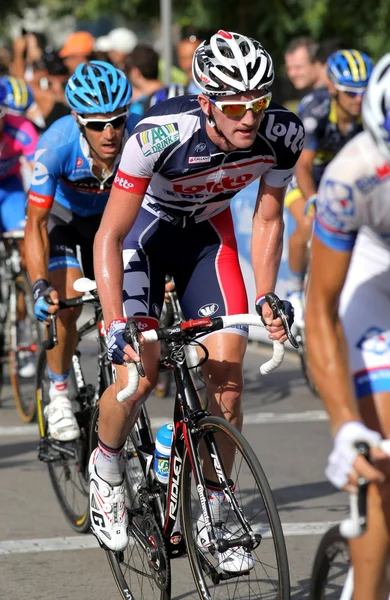 Lotto belisol Avustralyalı bisikletçi adam hansen — Stok fotoğraf