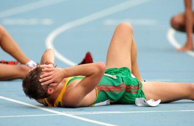 10000 metre sırasında Marius savelskis-Litvanya