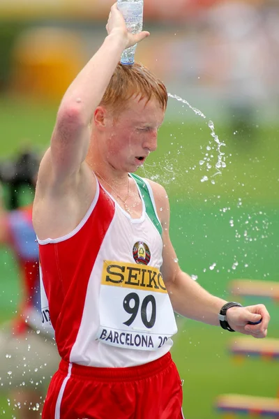 Yauhen Zaleski de Bielorrusia durante 10000 metros — Foto de Stock