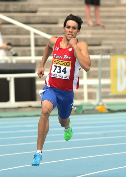 Wesley Vázquez de Puerto Rico durante el evento de 800m —  Fotos de Stock