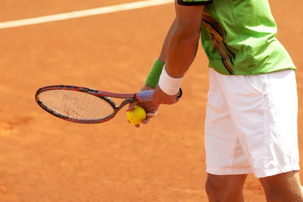 Tennis servieren — Stockfoto