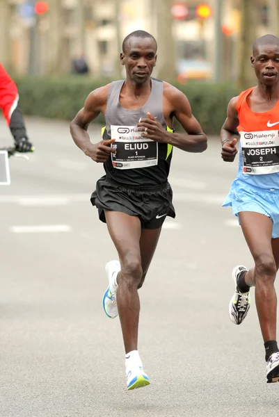 Corridore keniano a mezza distanza Eliud Kipchoge — Foto Stock