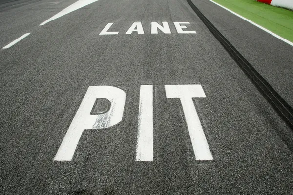 Pit Lane Entrada — Foto de Stock