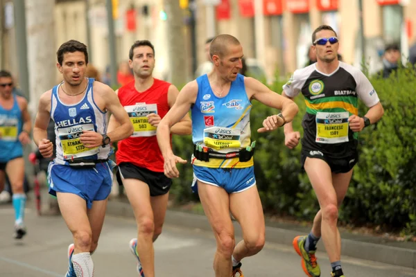 Kontrollzeit im Marathon — Stockfoto