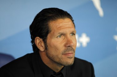 Diego Simeone manager of Atletico Madrid clipart
