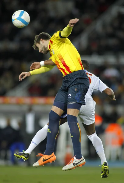 Jogador catalão Gerard Pique — Fotografia de Stock