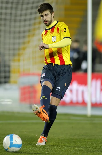Kataloński-gracz gerard pique z fc barcelona — Zdjęcie stockowe