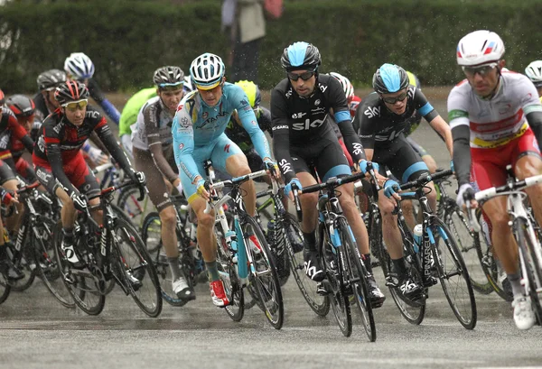 Pack of the cyclists — Stock Photo, Image