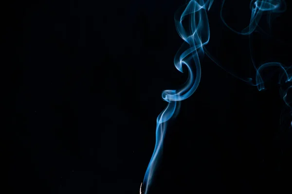 Kouř Černém Pozadí — Stock fotografie