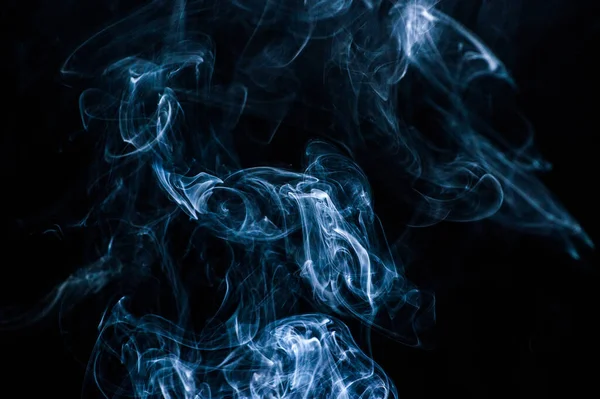 Kouř Černém Pozadí Stock Fotografie