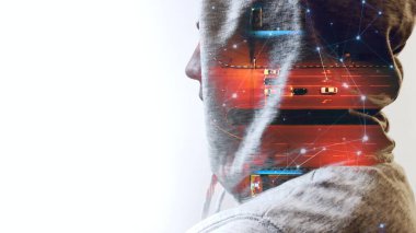 Yol trafiği ve altyapı kavramı. Çift Açıklama.