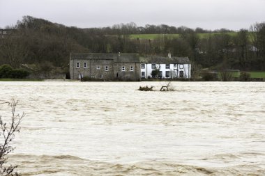 Workington Town flood 2009 clipart