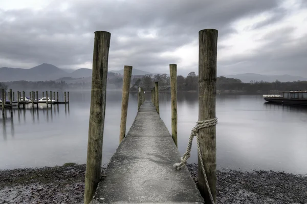 Temprano en la mañana derwentwater — Foto de Stock