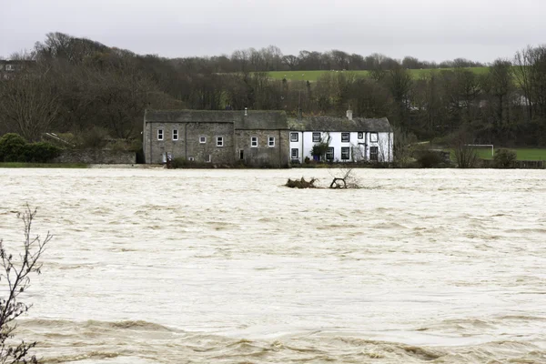 Inundação da cidade de Workington 2009 — Fotografia de Stock