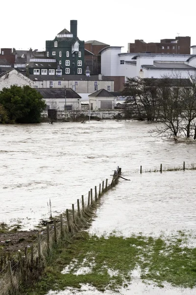 Workington Town flood 2009 — Stock Photo, Image