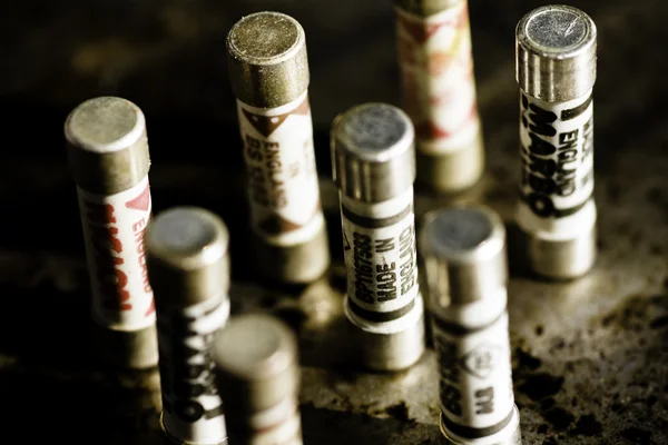 Picture of fuses standing upright — Stock Photo, Image