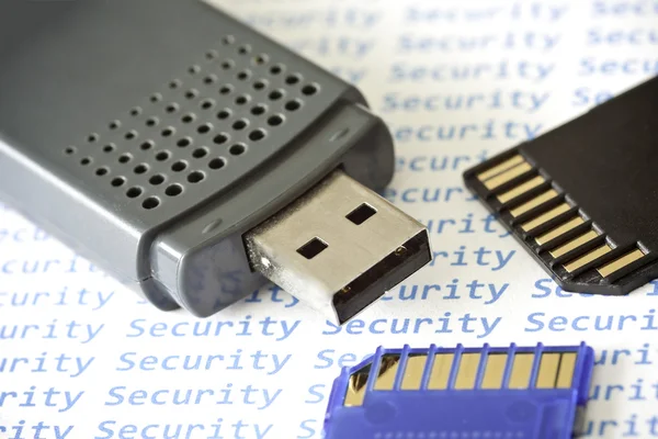 Memory card Security — Stock Photo, Image