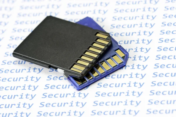 Memory card Security — Stock Photo, Image