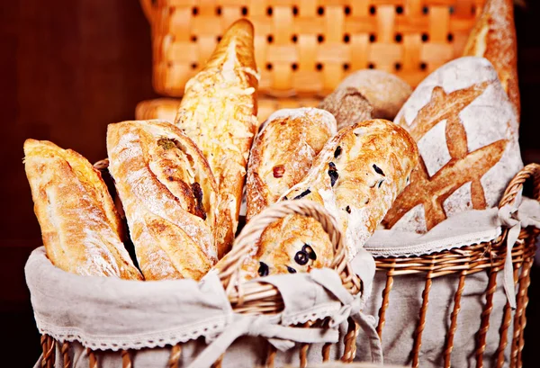 Mezcla fresca de baguettes —  Fotos de Stock