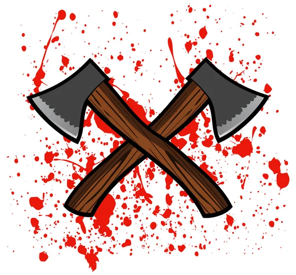 斧と血 — ストックベクタ