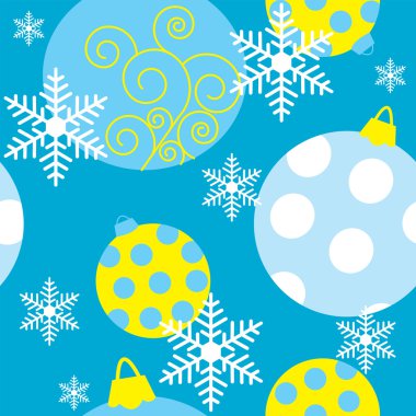 Renkli Noel oyuncaklar ile sorunsuz doku