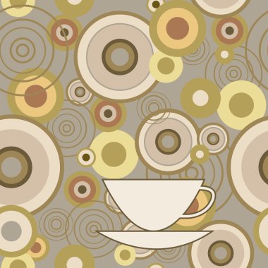 daireler ve kupa ile sorunsuz doku