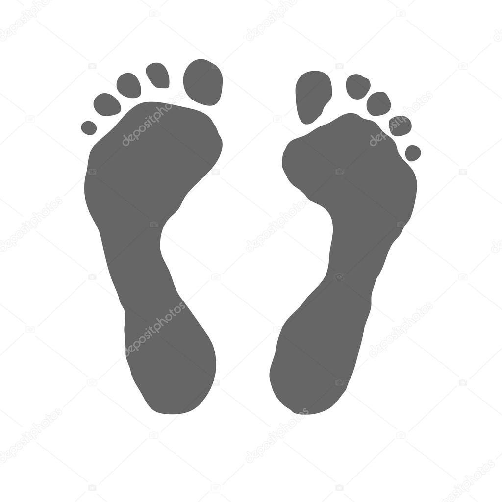 Prints of human foot