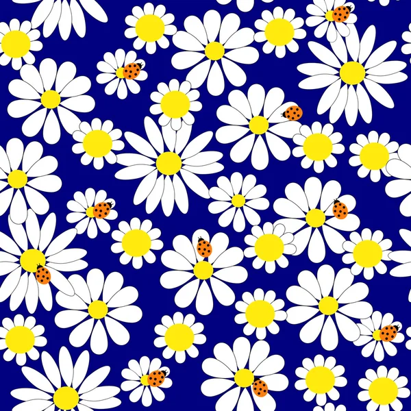 Muster mit Blumen und Kräutern — Stockvektor