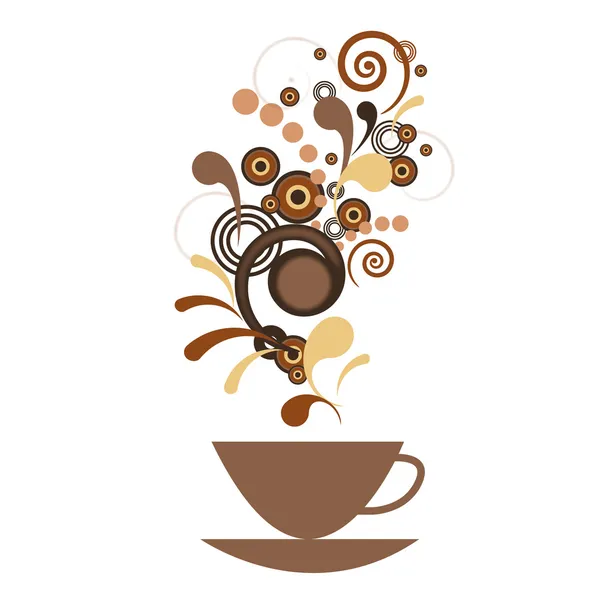 Egy csésze kávé ízét Jogdíjmentes Stock Illusztrációk