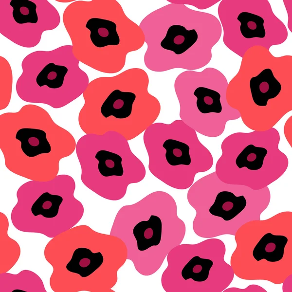 Modèle sans couture avec des coquelicots — Image vectorielle