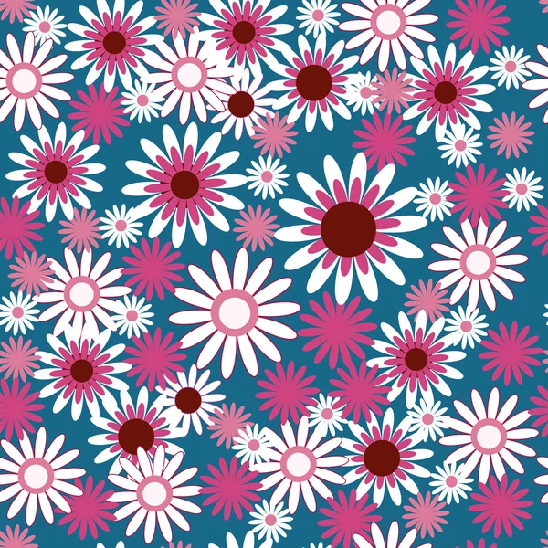 Vorlage mit schönen weißen und rosa Blüten — Stockvektor