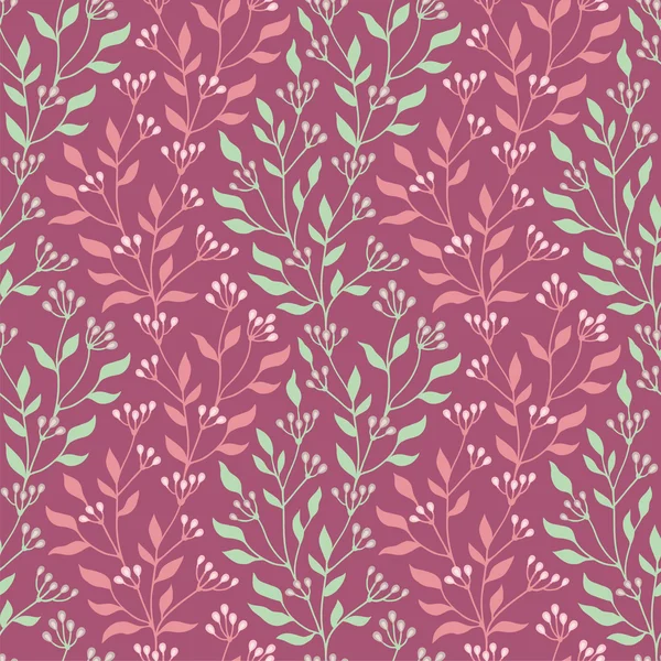 A seamless pattern with branches and leaf Royalty Free Stock Vectors