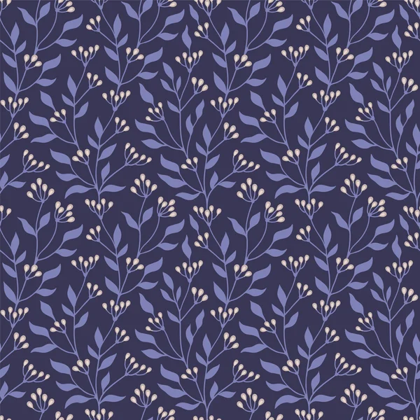 A seamless pattern with branches and leaf Stock Illustration