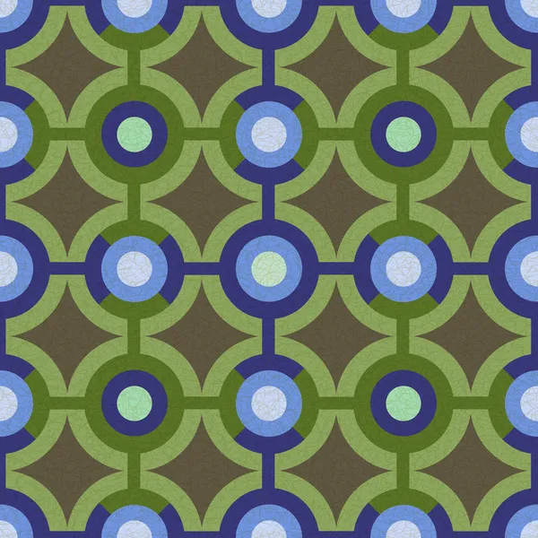 Um padrão azul e verde colorido — Vetor de Stock