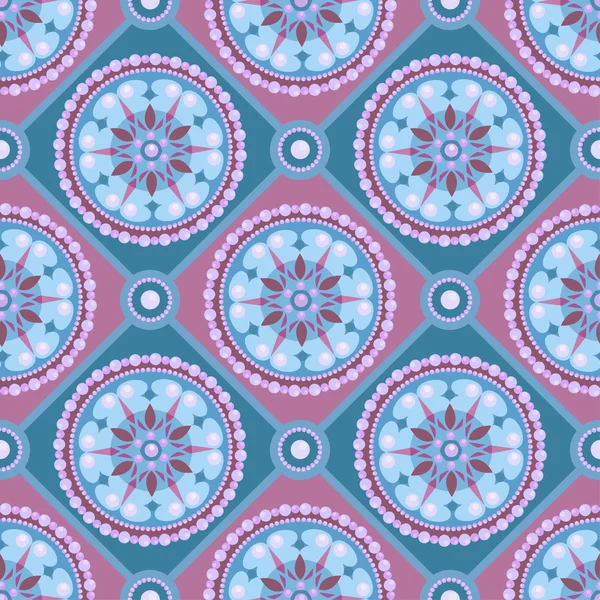 Pearl Seamless Pattern on pastel background — Stok Vektör