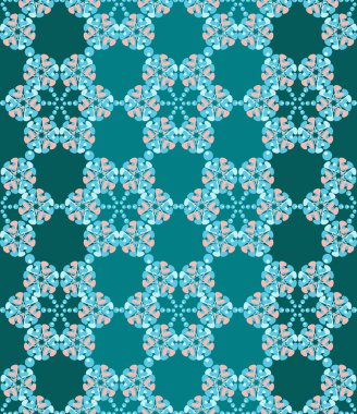 soyut dantel çiçek seamless modeli