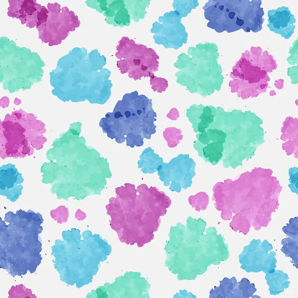 Watercolor abstract vector seamless pattern — Stock Vector