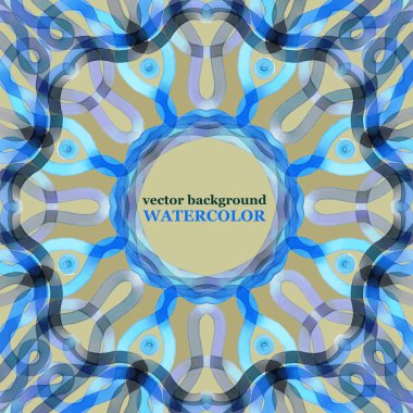 sulu boya dekoratif arka plan. vektör çizim.