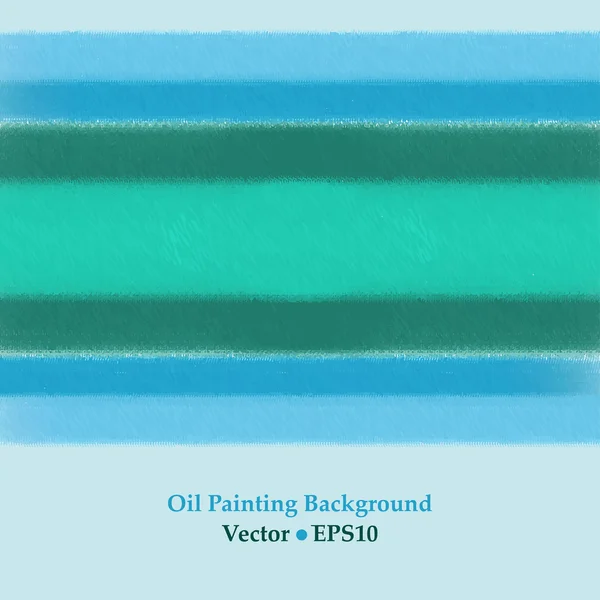 Oil painting blue vector background — Stock Vector