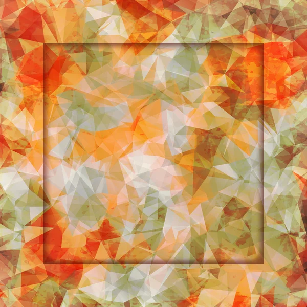 Marco de fondo de triángulo abstracto. Ilustración vectorial . — Archivo Imágenes Vectoriales