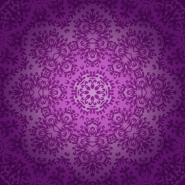 dantel daire şark süsleme, süs bardak altlığı peçete deseni viole üzerinde