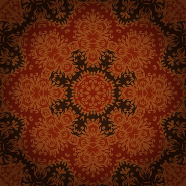 dantel daire şark süsleme, Brown'un süs bardak altlığı peçete deseni